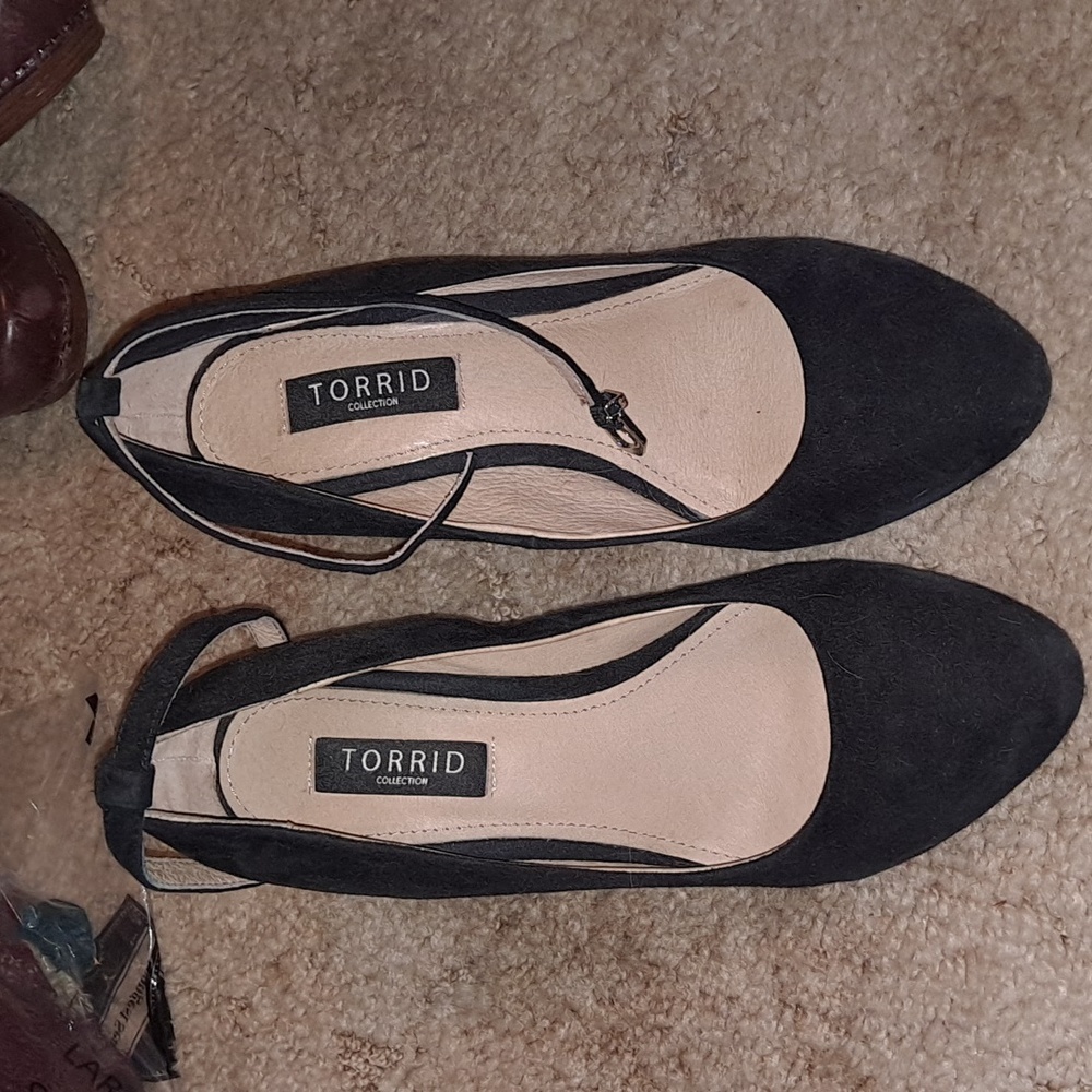 Torrid and let strap chunky heels